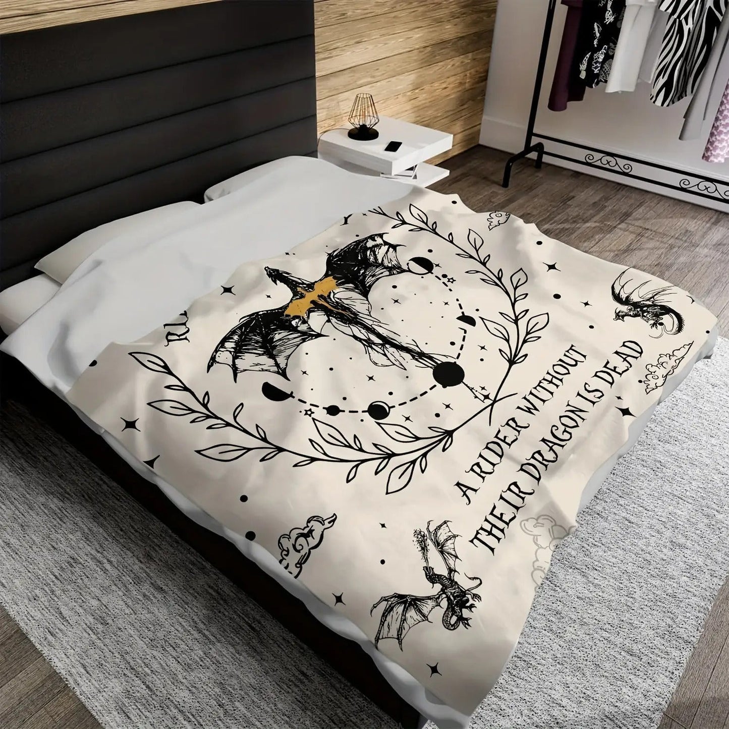 Gifts for Rider Blanket - A dragon without its rider is a tragedy, a rider without their dragon is dead,” From Parents, Birthday, Christmas, Everyday Encouragement, Inspirational