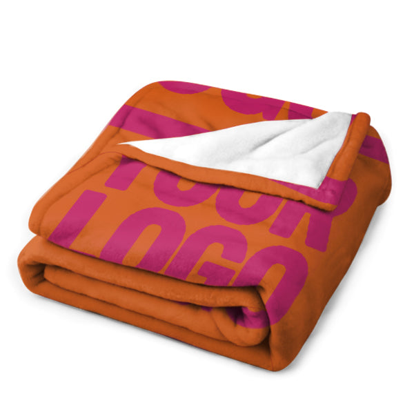 Custom Orange Pink Blanket