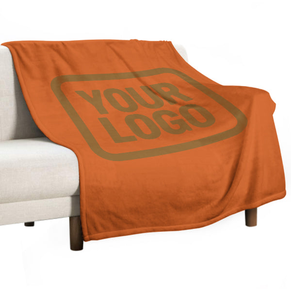 Custom Orange Khaki Blanket