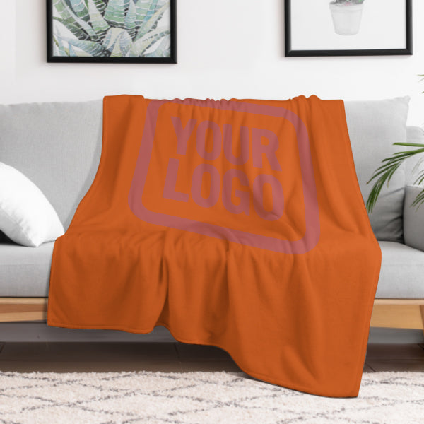Custom Orange Copper Rose Blanket