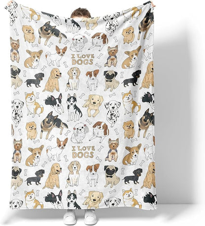 Blanket for Son Gifts, “Gnome and Christmas Tree with Love and Reindeer”, From Mom Dad, Birthday, Christmas, Holiday, Inspirational