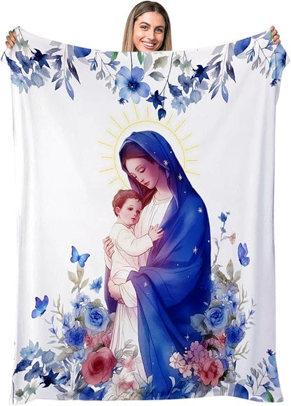 Blanket for Son Gifts, “Every Day God thinks of you, Every hour God looks after you, Every Minute God cares for you, Because every second He loves you”, From Mom Dad, Birthday, Christmas, Graduation, Everyday Encouragement, Inspirational