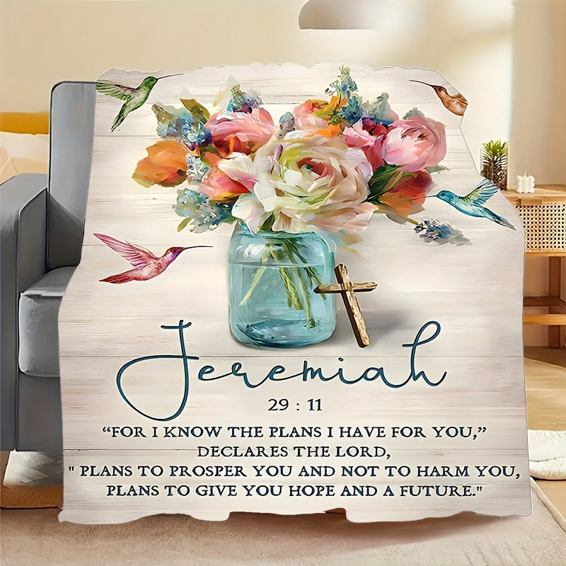 Gifts for Daughter Blanket - For I Know the Plans I Have for You,” From Parents, Birthday, Christmas, Everyday Encouragement, Inspirational Motivational