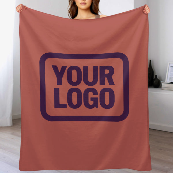 Custom Copper Rose Purple Blanket