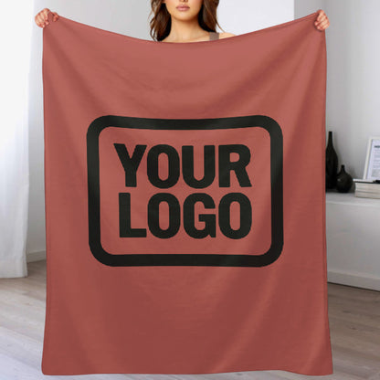 Custom Copper Rose Black Blanket