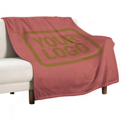 Custom Copper Rose Khaki Blanket