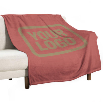 Custom Copper Rose Light Khaki Blanket