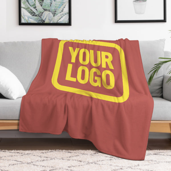 Custom Copper Rose Pale Yellow Blanket