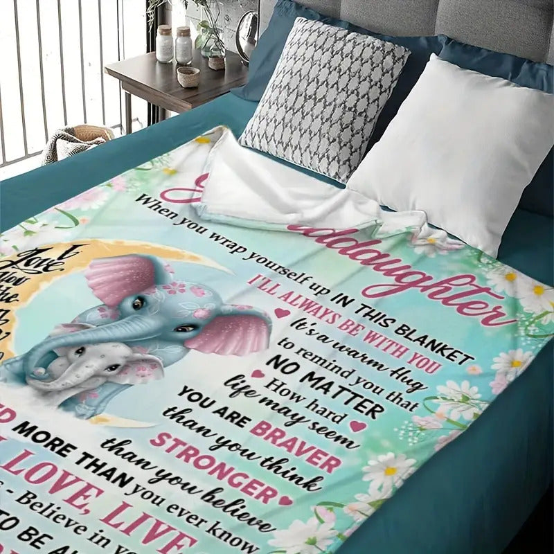 Blanket for Granddaughter Gifts - I’m Proud of You,” From Grandma, Birthday, Christmas, Everyday Encouragement, Inspirational Motivational Blanket