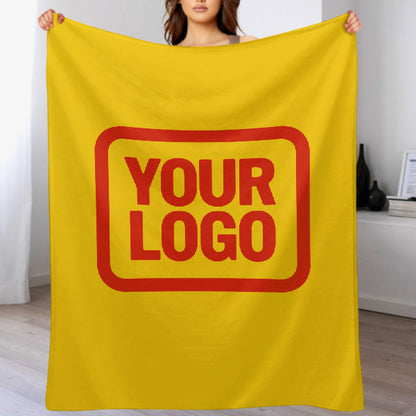 Custom Gold Orange-Red Blanket