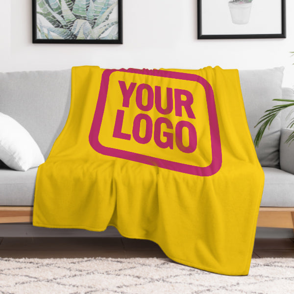 Custom Gold Pink Blanket