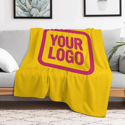 Custom Gold Pink Blanket