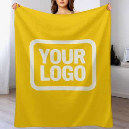 Custom Gold White Blanket