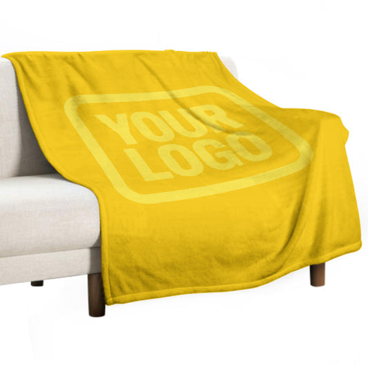 Custom Gold Pale Yellow Blanket