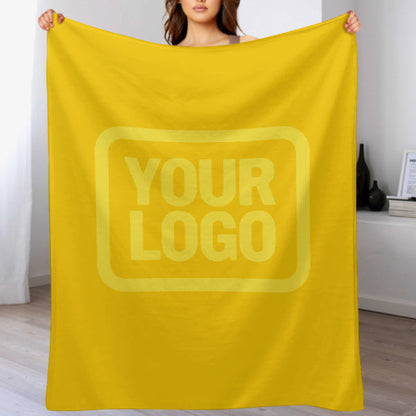 Custom Gold Pale Yellow Blanket