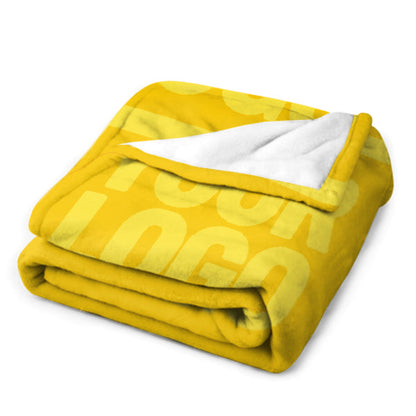 Custom Gold Pale Yellow Blanket
