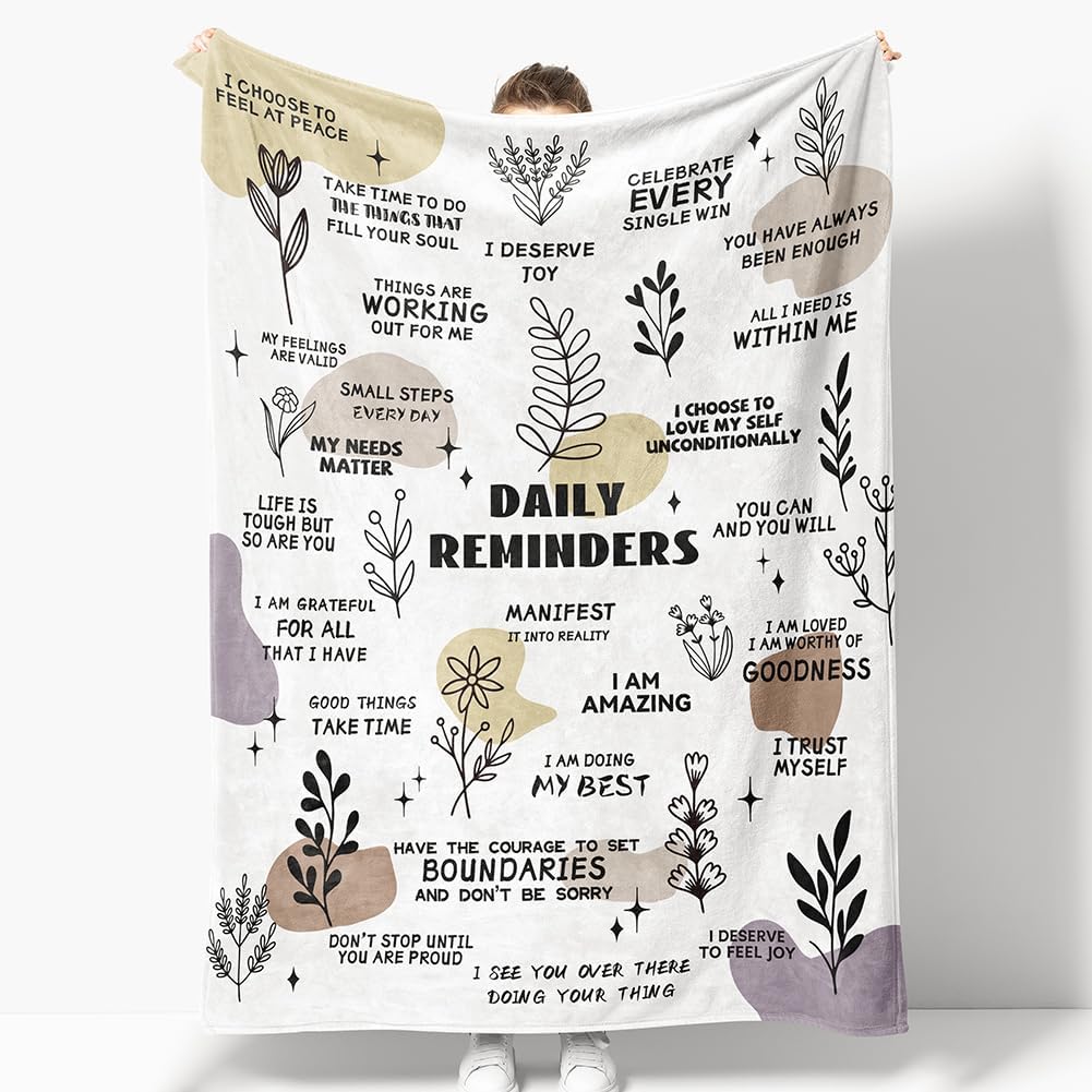 Gifts for Son Blanket, “Daily Reminders”, From Parents, Birthday, Graduation, Everyday Encouragement, Motivational Inspirational