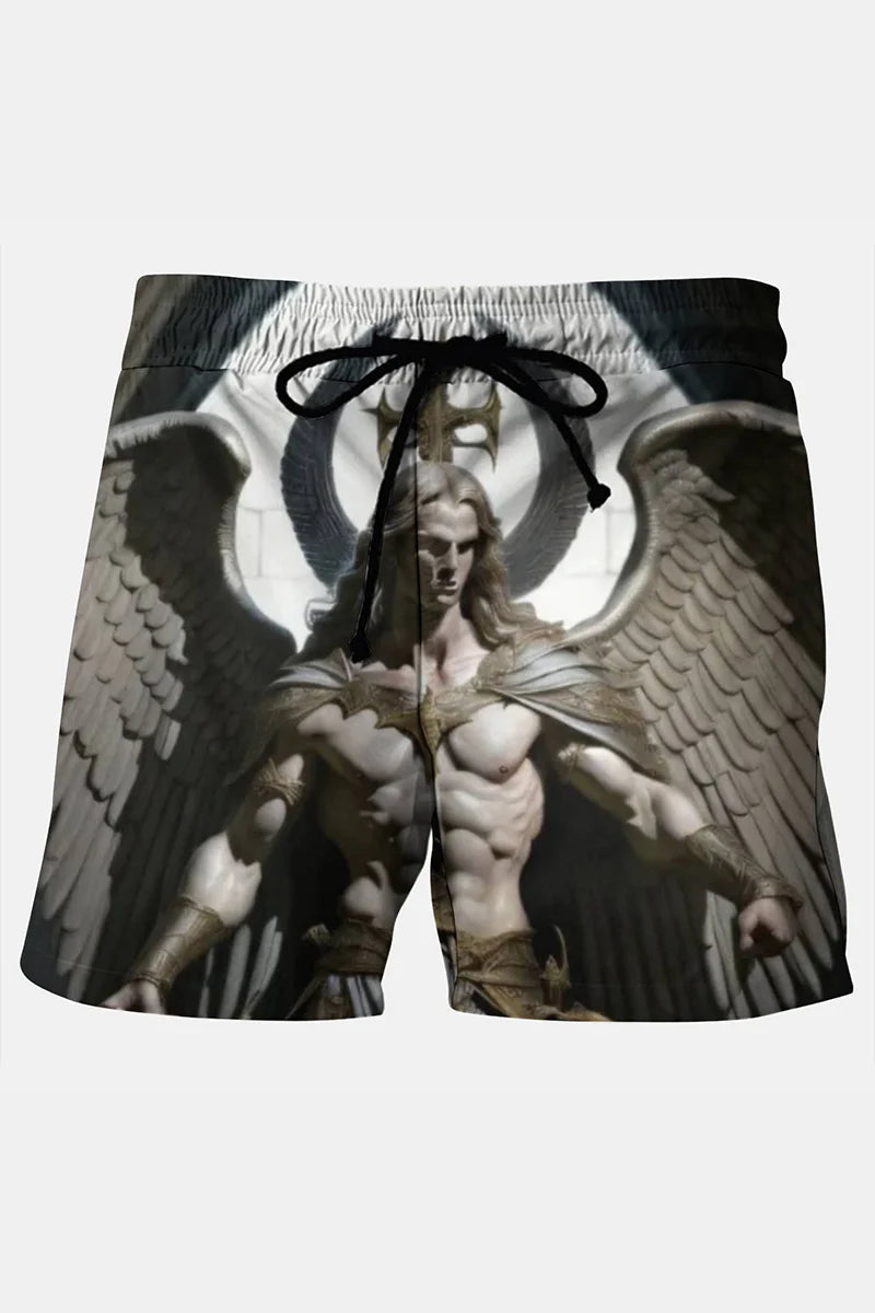 Men's The Archangel Michael Ornament Print Shorts