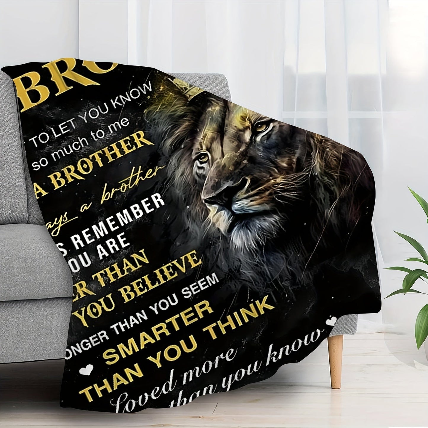 Gifts for Brother Blanket - To my Brother I just want to let you know you mean so much to me - From Sibling, Birthday, Christmas, Everyday Encouragement, Inspirational Motivational