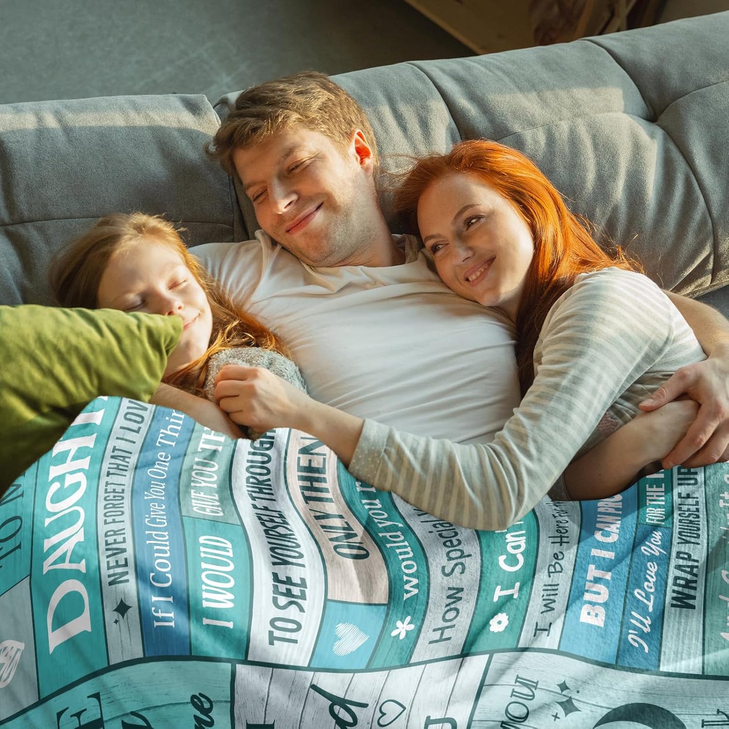 Blanket for Daughter Gifts, “You Are My Sunshine I Am So Proud of You I Love You to the Moon and Back”, From Mom Dad, Birthday, Christmas, Motivational Inspirational