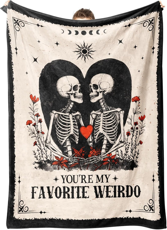 Blanket for Son Gifts, “You’re My Favorite Weirdo”, From Parents, Birthday, Christmas, Everyday Encouragement, Inspirational