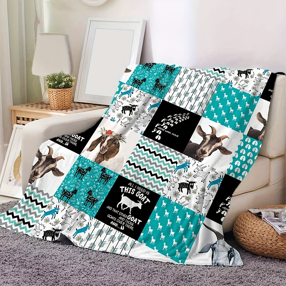 Blanket for Son Gifts, “All I Need Is This Goat And That Other Goat And Those Goats Over There”, From Mom Dad, Birthday, Christmas, Inspirational