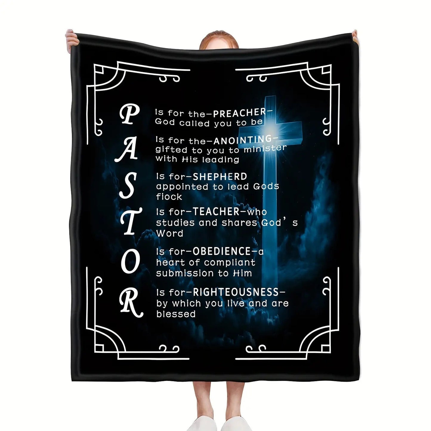 Gifts for Pastor Blanket - PASTOR Is for the-Preacher God called you to be - From Church Family, Christmas, Graduation, Everyday Encouragement, Inspirational Motivational