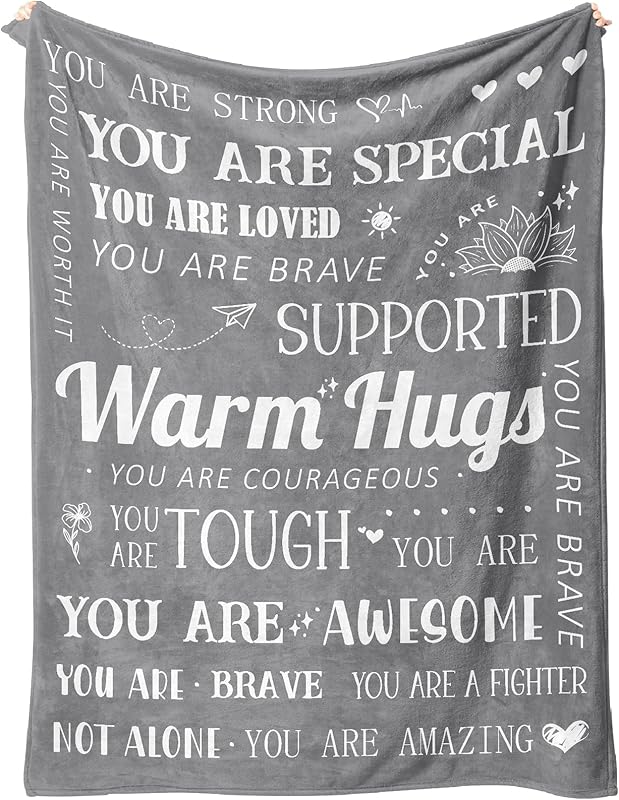 Blanket for Daughter Gifts, “Warm Hugs”, From Mom Dad, Birthday Christmas Graduation Holiday, Inspirational Motivational