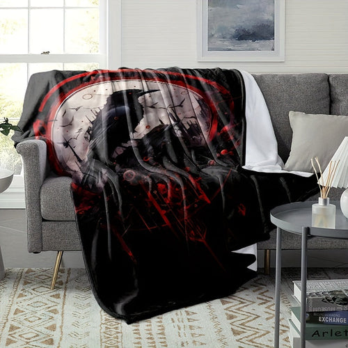 Gifts for Raven Lovers Blanket, "Not All Those Who Wander Are Lost", From Friends Family, Birthday Christmas Everyday Encouragement, Inspirational Dark Fantasy
