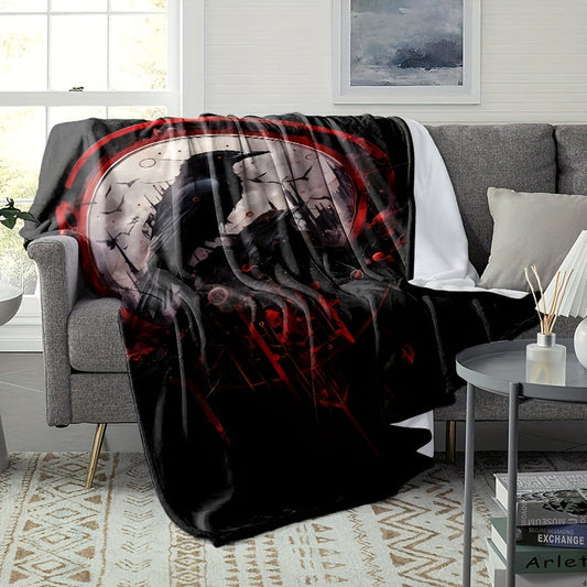 Gifts for Raven Lovers Blanket, "Not All Those Who Wander Are Lost", From Friends Family, Birthday Christmas Everyday Encouragement, Inspirational Dark Fantasy