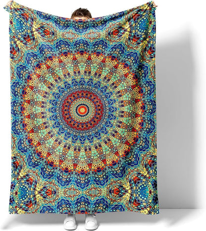 Blanket for Son Gifts, “Gnome and Christmas Tree with Love and Reindeer”, From Mom Dad, Birthday, Christmas, Holiday, Inspirational