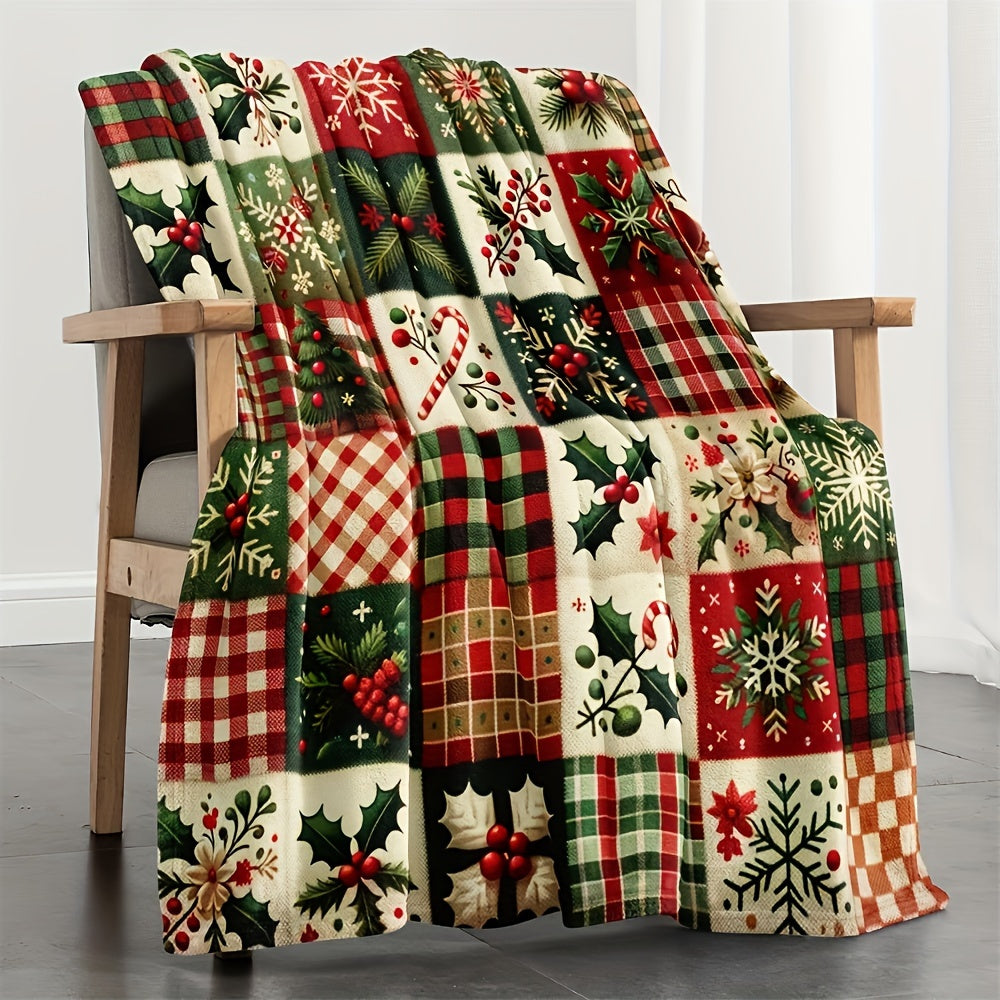 Holiday Gifts Blanket - Merry Christmas - From Family, Christmas, Holiday, Inspirational, Festive Winter Theme