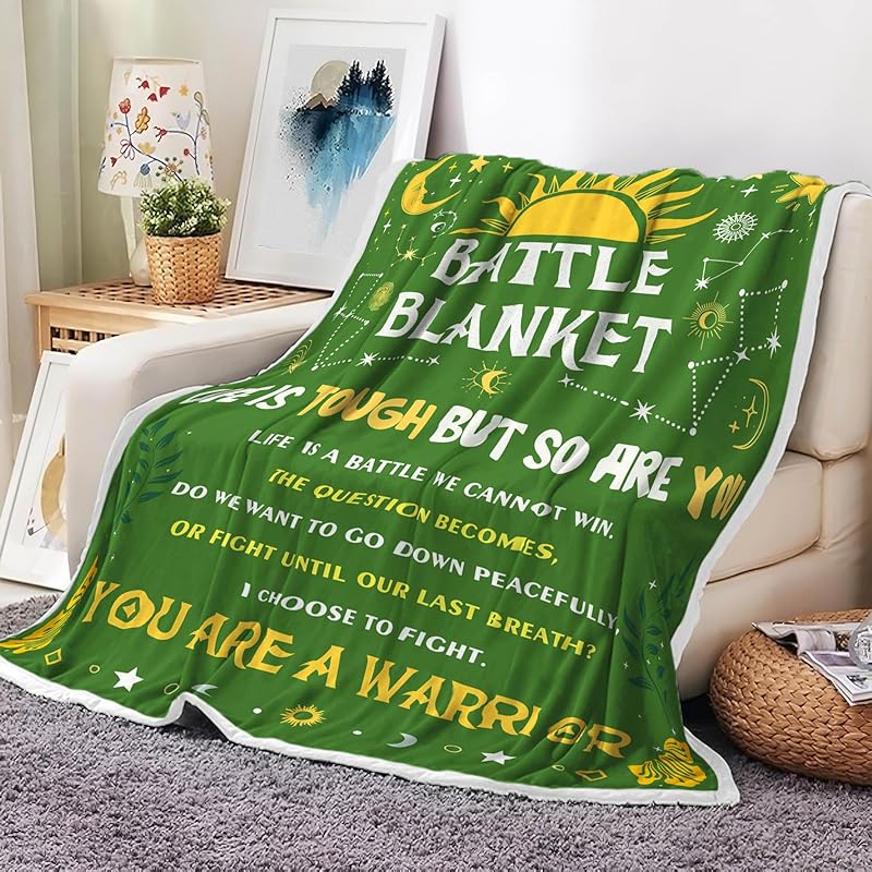 Blanket for Son Gifts, “Battle Blanket, Life Is Tough But So Are You”, From Mom Dad, Birthday, Graduation, Everyday Encouragement, Inspirational
