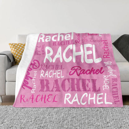 Blanket for Daughter Gifts, “Rachel”, From Mom Dad, Birthday Christmas Graduation Everyday Encouragement, Inspirational