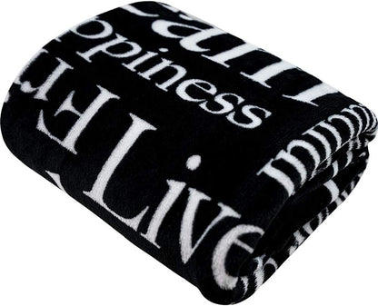 Blanket for Son Gifts, “Dream Joy Hope Blessed Kindness Inspire”, From Mom Dad, Birthday Christmas Graduation, Inspirational Motivational