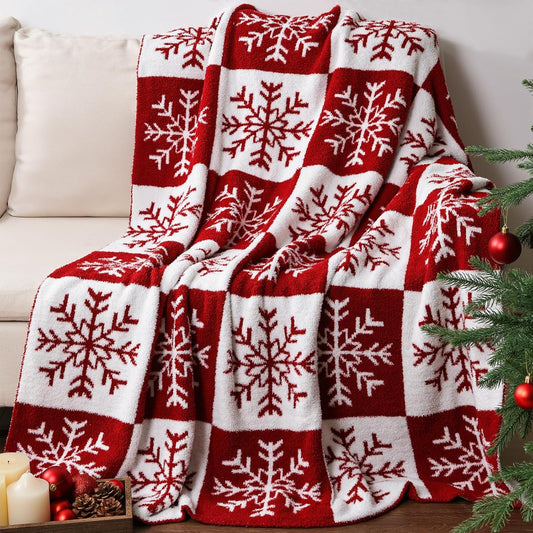 Christmas Blanket Gifts for Son, “Let It Snow”, From Parents, Holiday Birthday Everyday Encouragement, Inspirational Theme