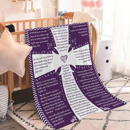 Blanket for Son Gifts, “There Shall Not Be Any Sickness Among You”, From Parents, Birthday, Graduation, Christmas, Inspirational