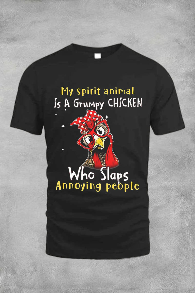 My Spirit Animal Is A Grumpy Chicken Funny T-Shirt Essential T-Shirt