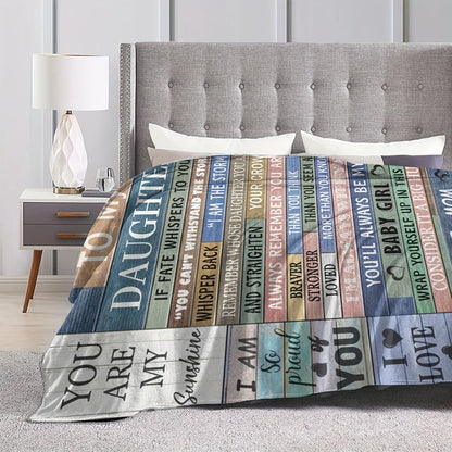 Blanket for Daughter Gifts - You Can't Withstand the Storm, I Am the Storm,” From Mom, Birthday, Christmas, Everyday Encouragement, Inspirational Motivational