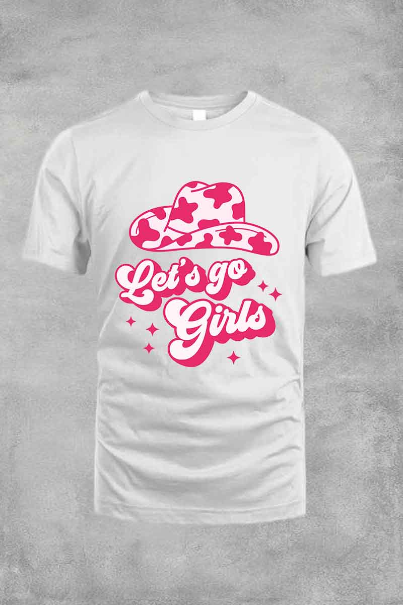 Let's Go Girls Cowboy Bachelorette Tee For Men