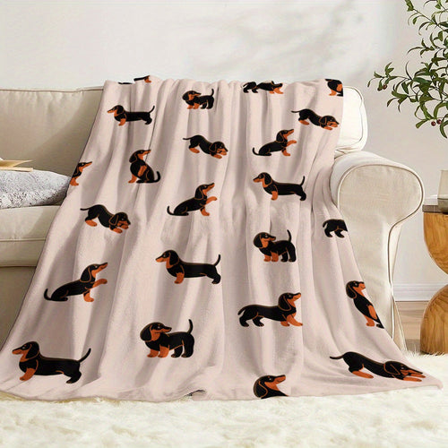 Gifts for Dog Lovers Blanket, “Dachshund Lovers Unite”, From Family, Birthday, Christmas, Everyday Encouragement, Motivational