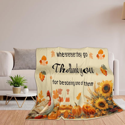 Blanket for Son Gifts, "There are people in this world who make things better wherever they go Thank you for being one of them", From Mom Dad, Birthday, Christmas, Graduation, Inspirational