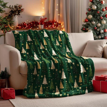 Christmas Gifts Blanket for Son, “May Your Days Be Merry and Bright”, From Mom Dad, Holiday Birthday, Inspirational Theme
