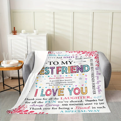 Comfortable Flannel Shawl Blanket - Perfect Gift for Best Friend，Soft and warm，Suitable for Sofa、Bed、Office and travel - Four Seasons Comfortable，Wearable Blanket