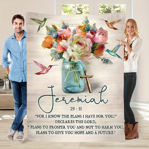 Gifts for Daughter Blanket - For I Know the Plans I Have for You,” From Parents, Birthday, Christmas, Everyday Encouragement, Inspirational Motivational