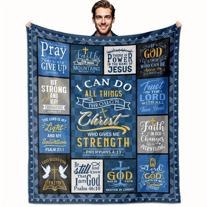 Gifts for Daughter Blanket - I Can Do All Things Through Christ Who Gives Me Strength” Philippians 4