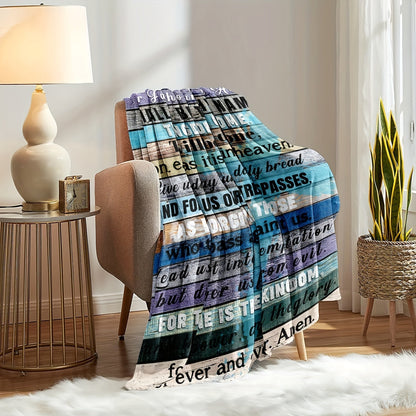 Inspirational Gifts Blanket for Loved Ones - The Lord's Prayer...for ever and ever. Amen. - From Family, Birthday, Christmas, Holiday, Motivational Encouragement