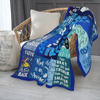 Blanket for Grandson Gifts - World's Greatest Grandson Ever - From Parents, Birthday, Christmas, Everyday Encouragement, Motivational Inspirational