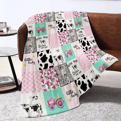 Blanket for Daughter Gifts - Love You Till the Cows Come Home,” From Parents, Birthday, Christmas, Everyday Encouragement, Inspirational