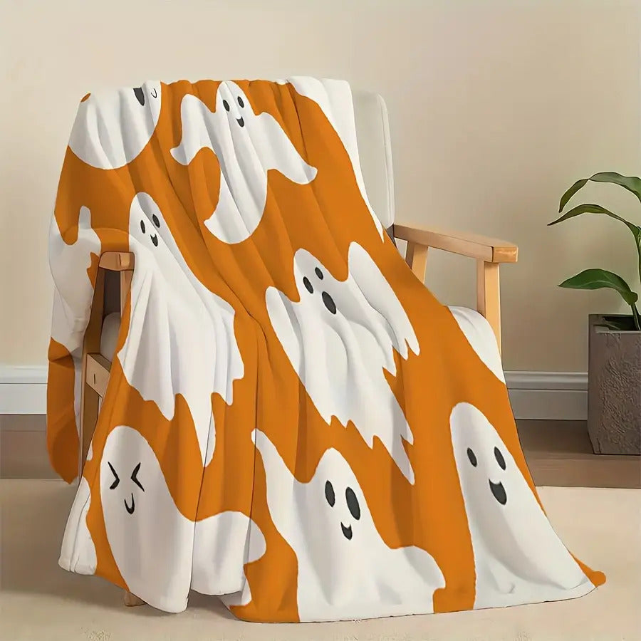 Halloween Blanket Gifts for Son Blanket, "Boo!", From Parents, Christmas, Birthday, Holiday, Everyday Encouragement, Fun Halloween